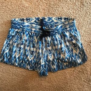 Joie Layana Silk Shorts - Ikat Print